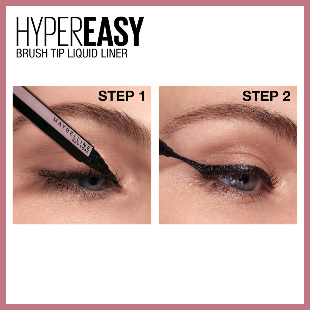 Maybelline Hyper Easy Liquid Pen No-Skip Eyeliner | Satin Finish & Waterproof Formula