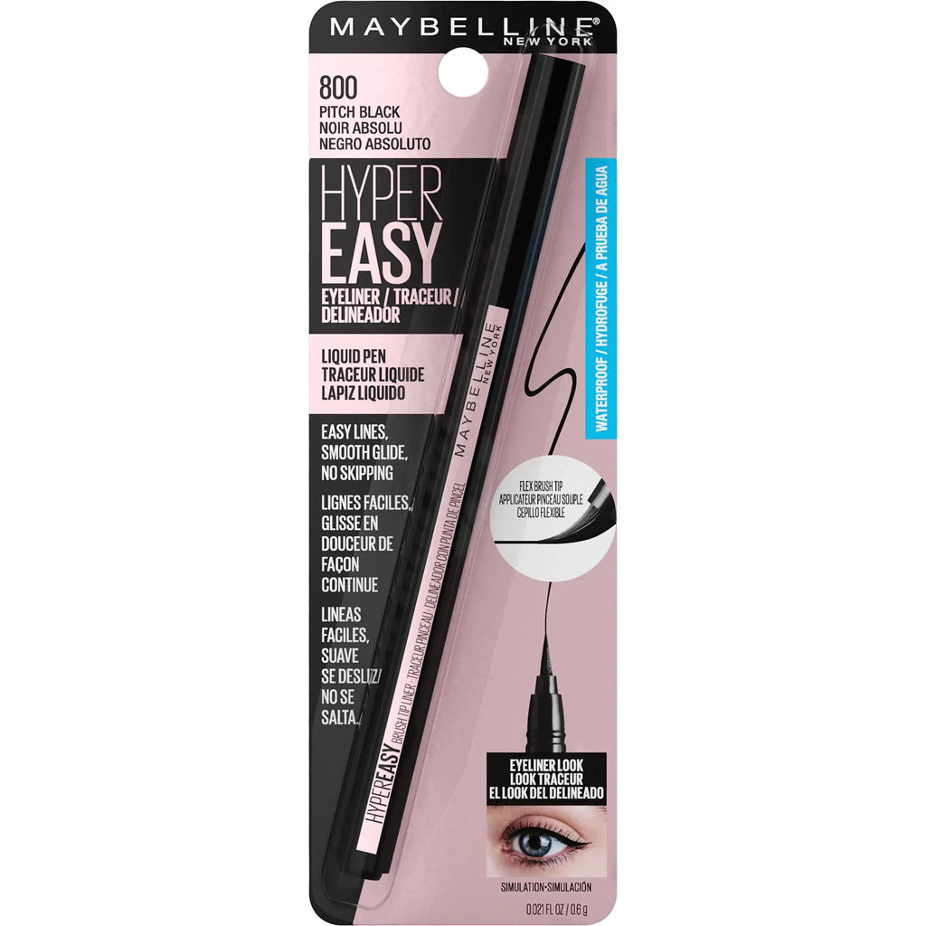 Maybelline Hyper Easy Liquid Pen No-Skip Eyeliner | Satin Finish & Waterproof Formula