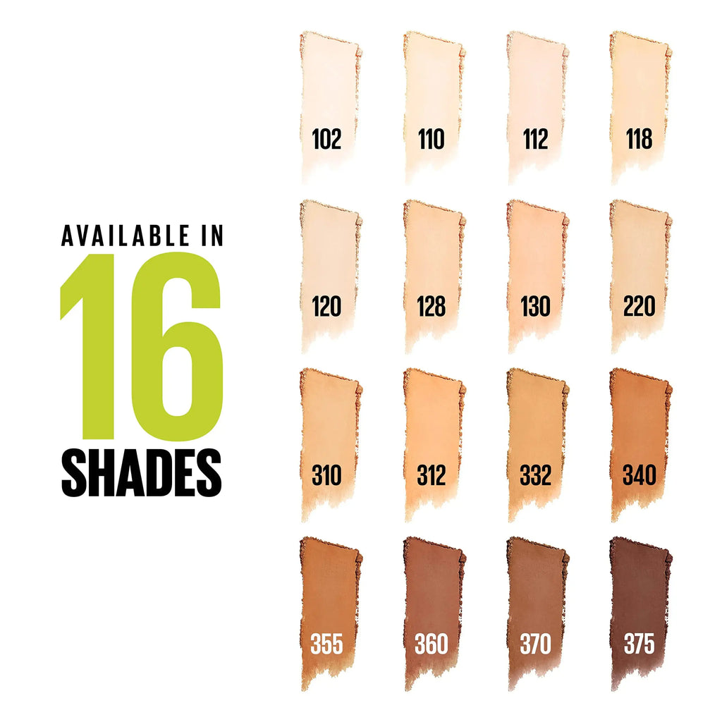 Maybelline Super Stay Up to 24HR Hybrid Powder-Foundation, Medium-to-Full Coverage Makeup