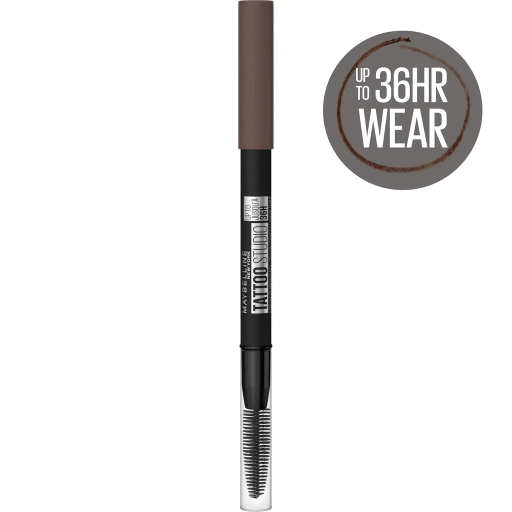 Maybelline TattooStudio Waterproof Brow Pencil - Deep Brown, 1 Count