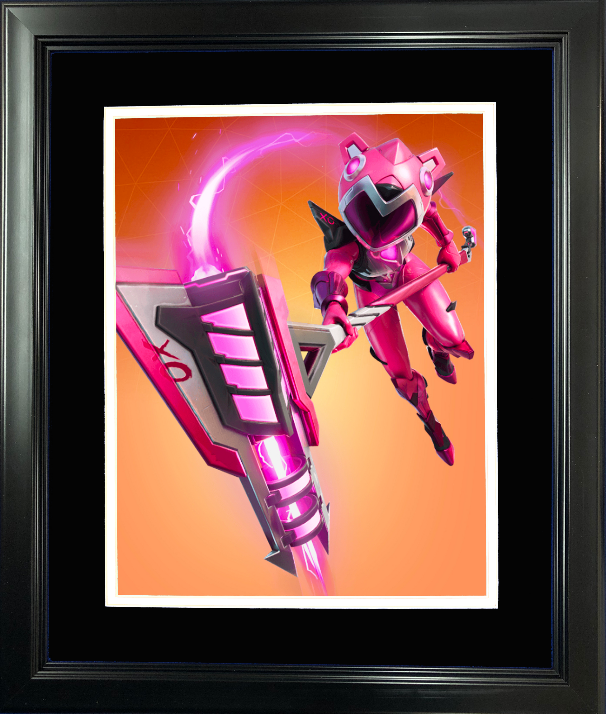 Framed Mecha Cuddle Master Legendary Fortnite Skin 11"x14" Video Game Photo