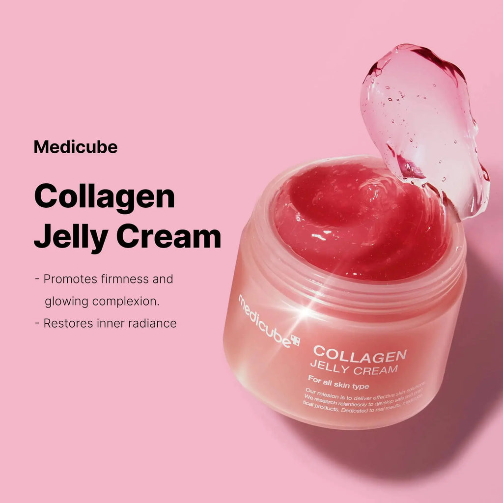 Medicube Collagen Jelly Cream - Niacinamide & Freeze-Dried Hydrolyzed Collagen | 24h Glow & Lifted Look