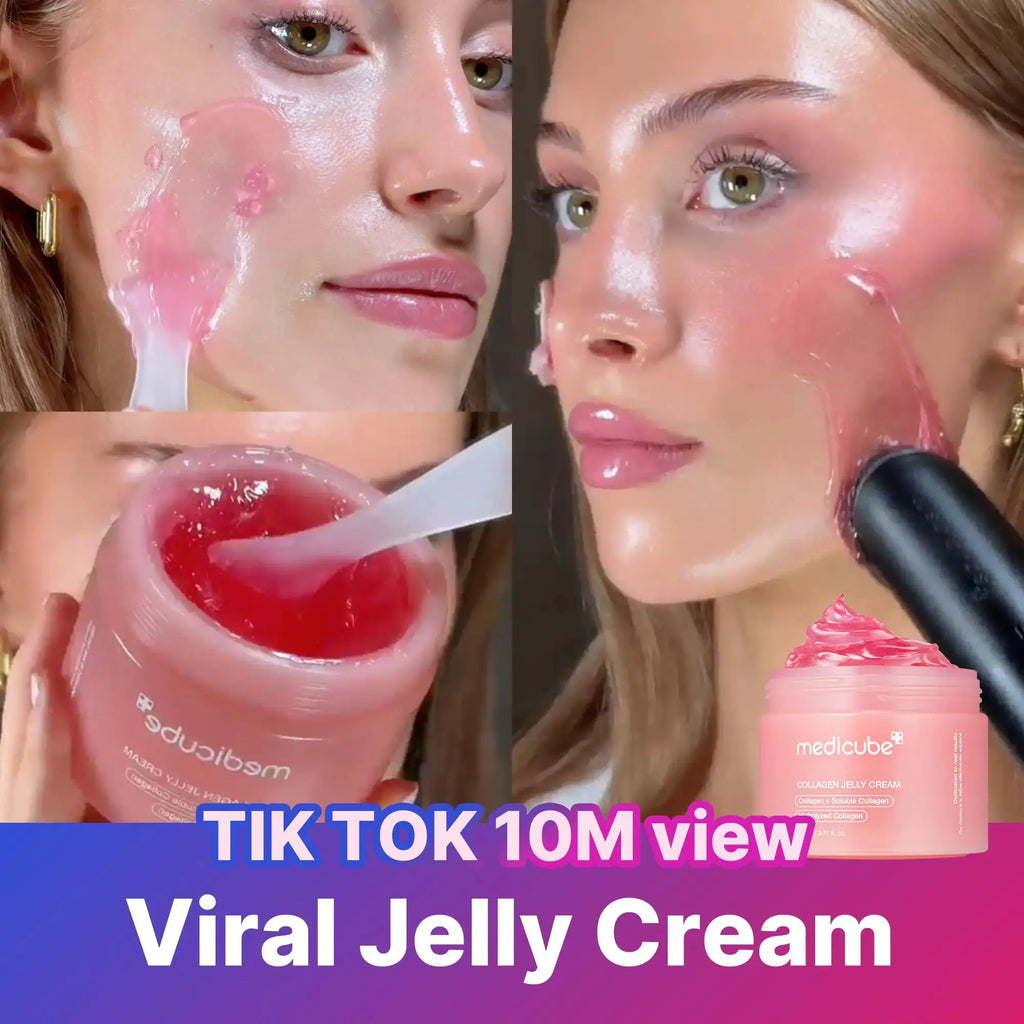 Medicube Collagen Jelly Cream - Niacinamide & Freeze-Dried Hydrolyzed Collagen | 24h Glow & Lifted Look