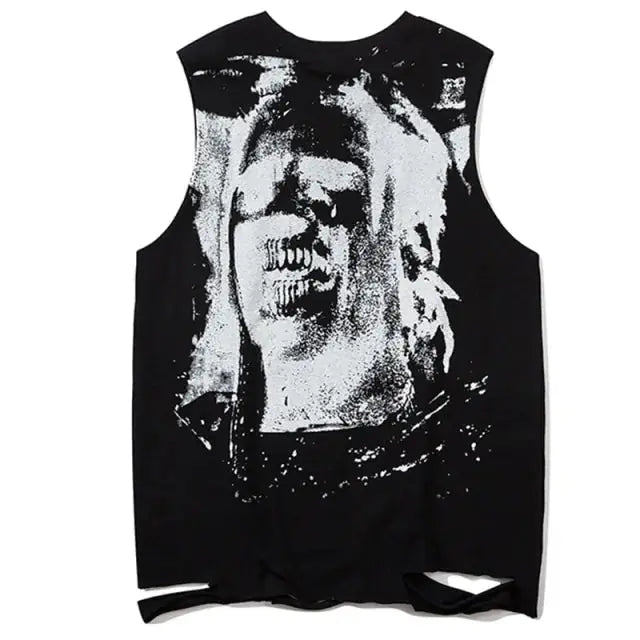 Men Horror Portrait Tank Top