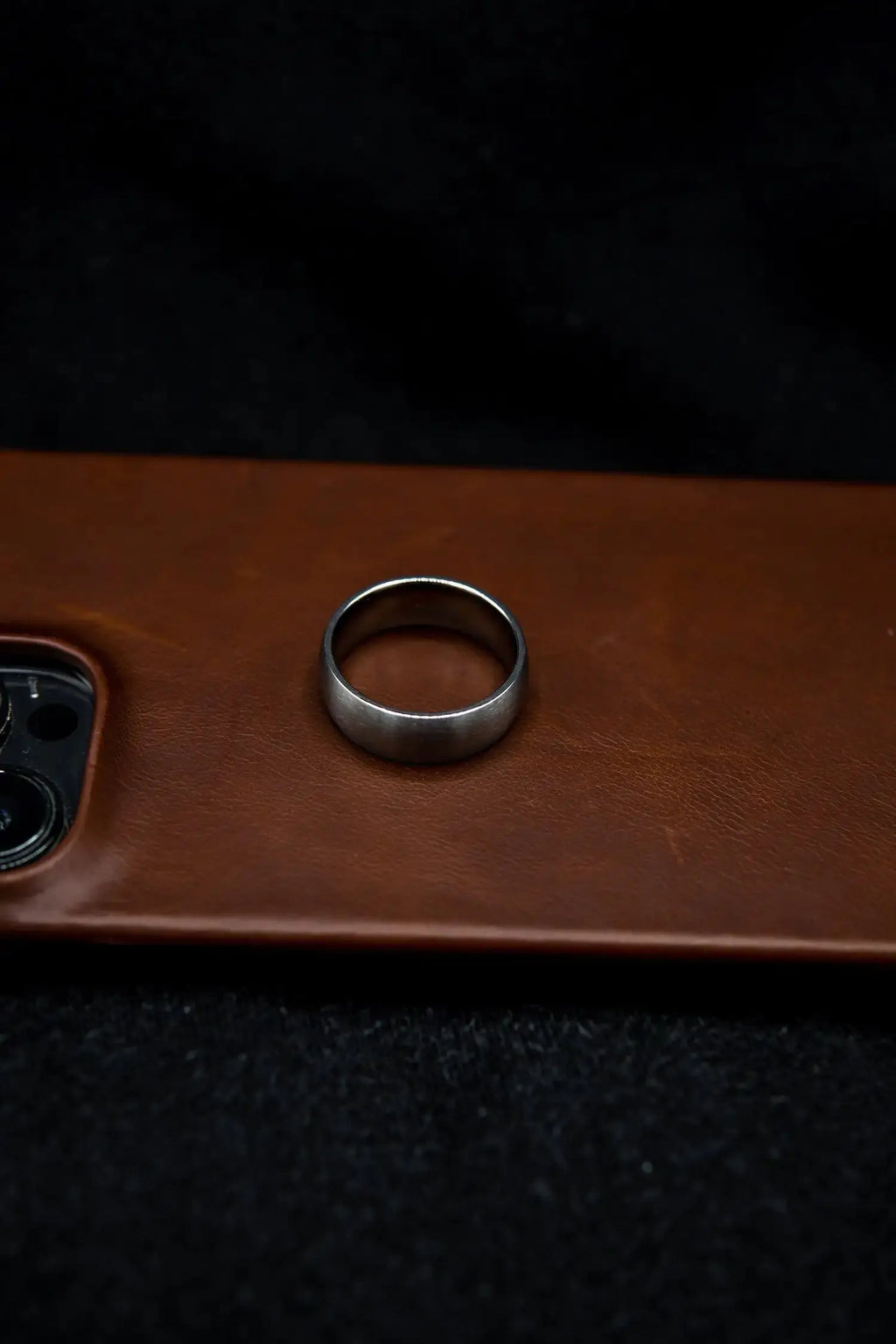 Men Minimalist Wedding Band Engagement Ring