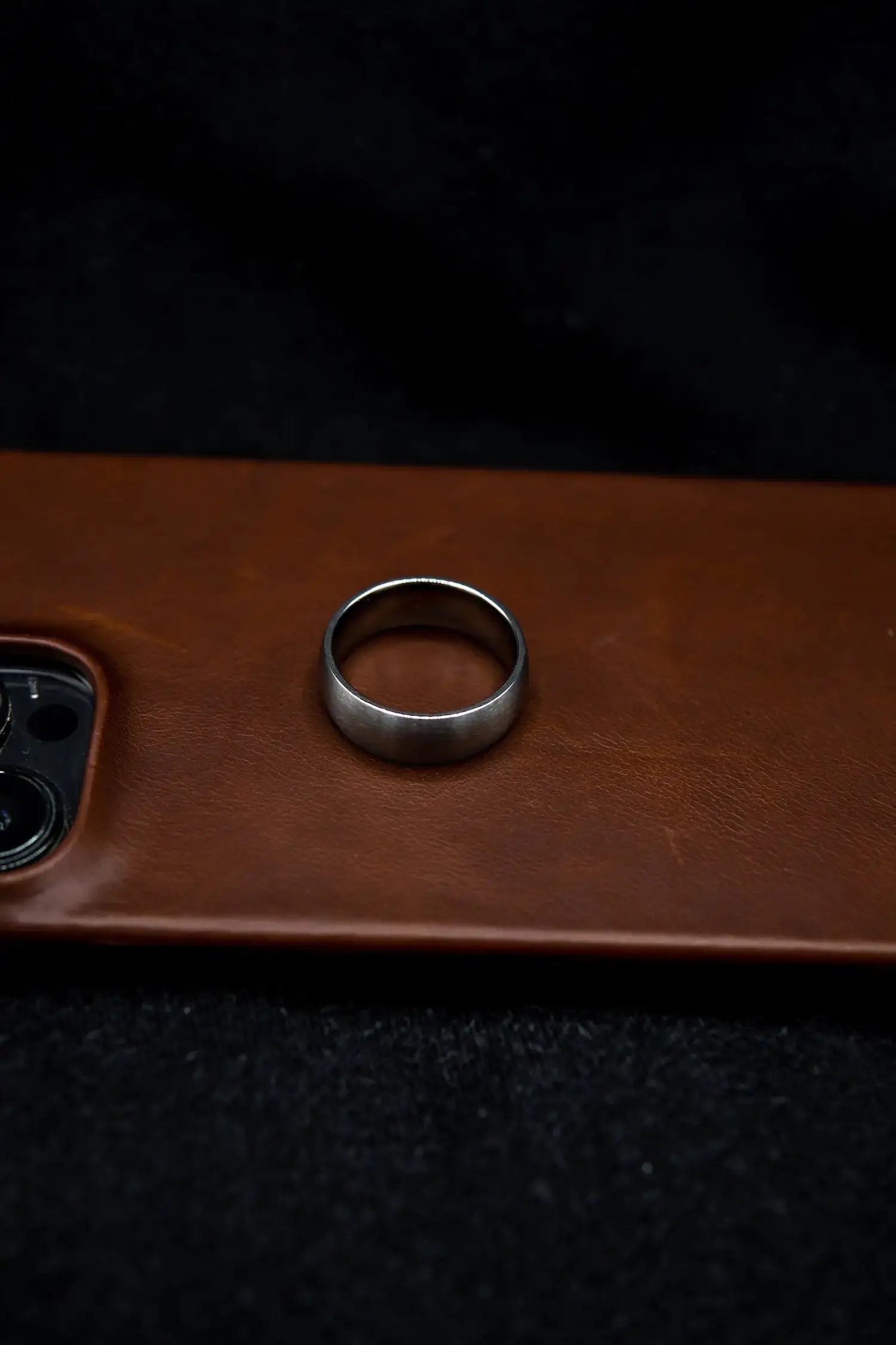 Men Minimalist Wedding Band Engagement Ring