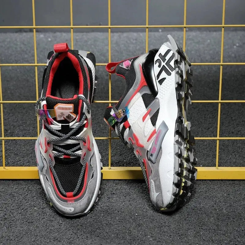 Men Sneakers Suede Genuine Leather