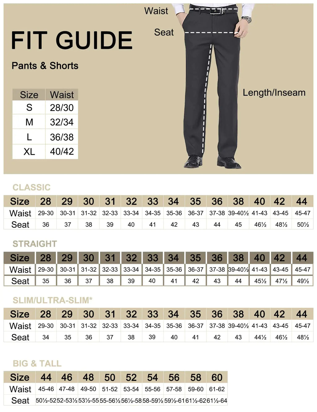 Men's Cozy Hidden Expandable Waist Dress Pants | Premium Stretch Texture Weave Work to Weekend Pant 44W x 34L Black