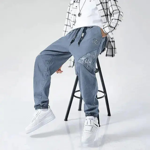 Men's Loose Denim Joggers – Ultimate Comfort & Style