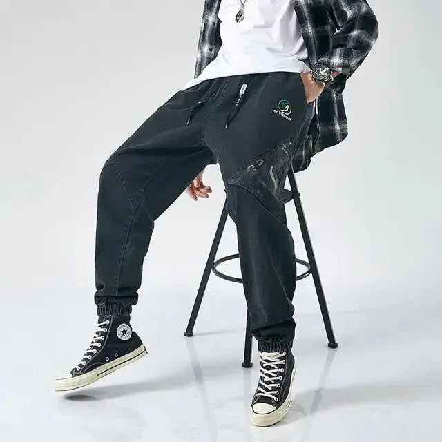 Men's Loose Denim Joggers – Ultimate Comfort & Style