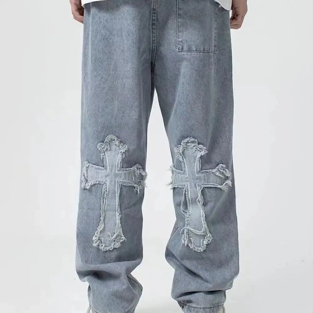 Men's Streetwear Baggy Jeans – Comfort & Style Combined
