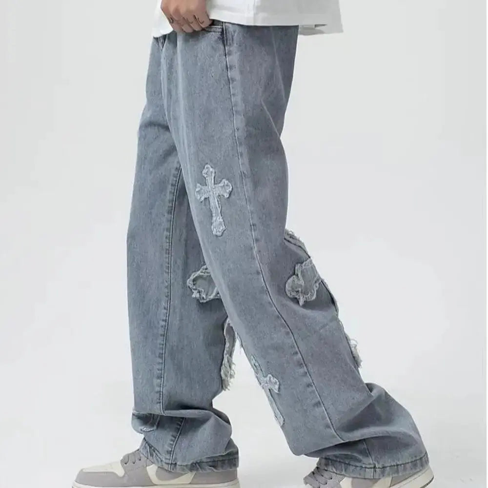 Men's Streetwear Baggy Jeans – Comfort & Style Combined