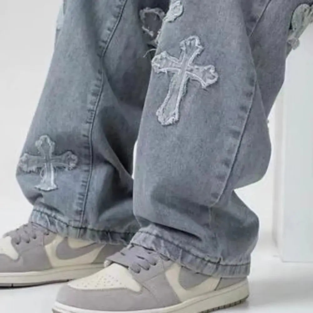 Men's Streetwear Baggy Jeans – Comfort & Style Combined