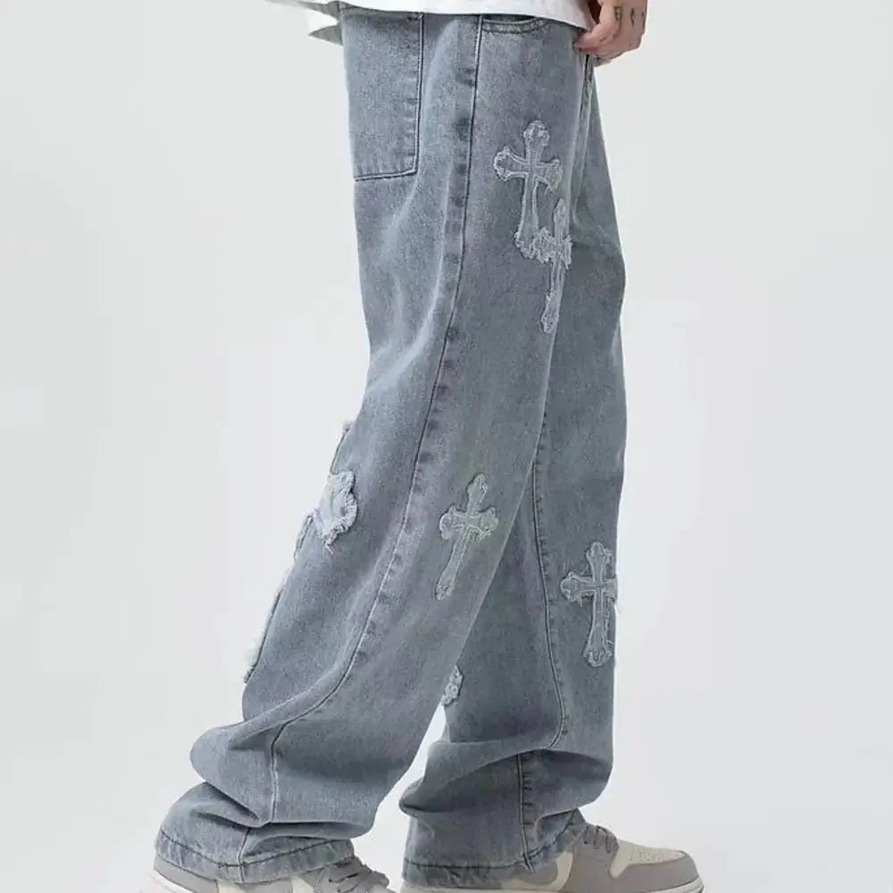 Men's Streetwear Baggy Jeans – Comfort & Style Combined