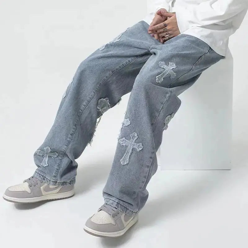 Men's Streetwear Baggy Jeans – Comfort & Style Combined