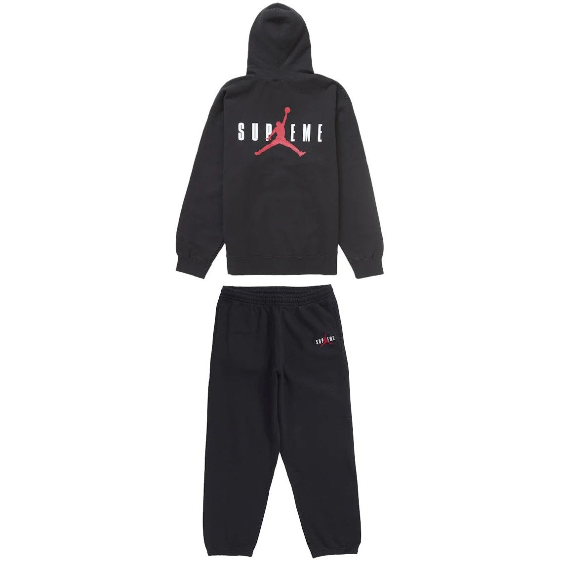 Supreme Jordan hooded sweatsuit (FW24) black