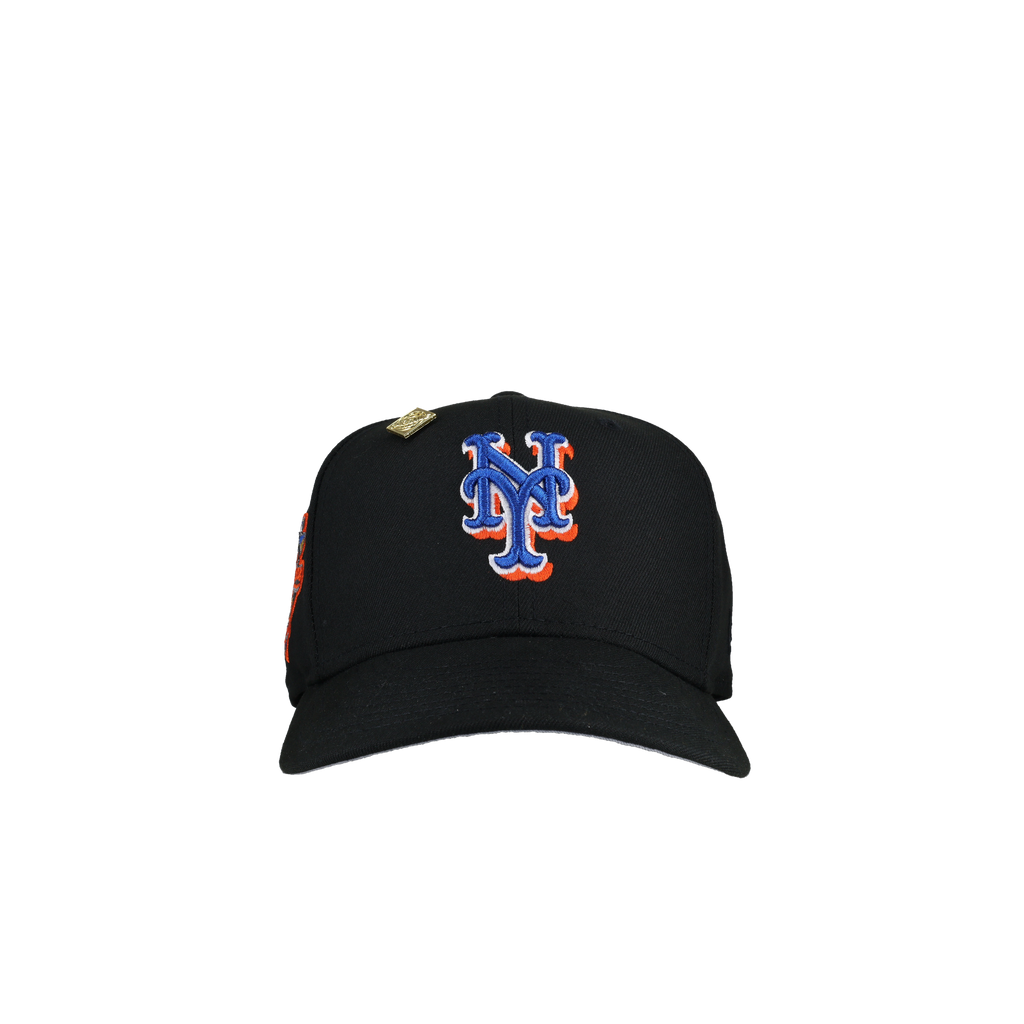 New York Mets 2000 World Series Black Orange Metallic 59Fifty Fitted Hat