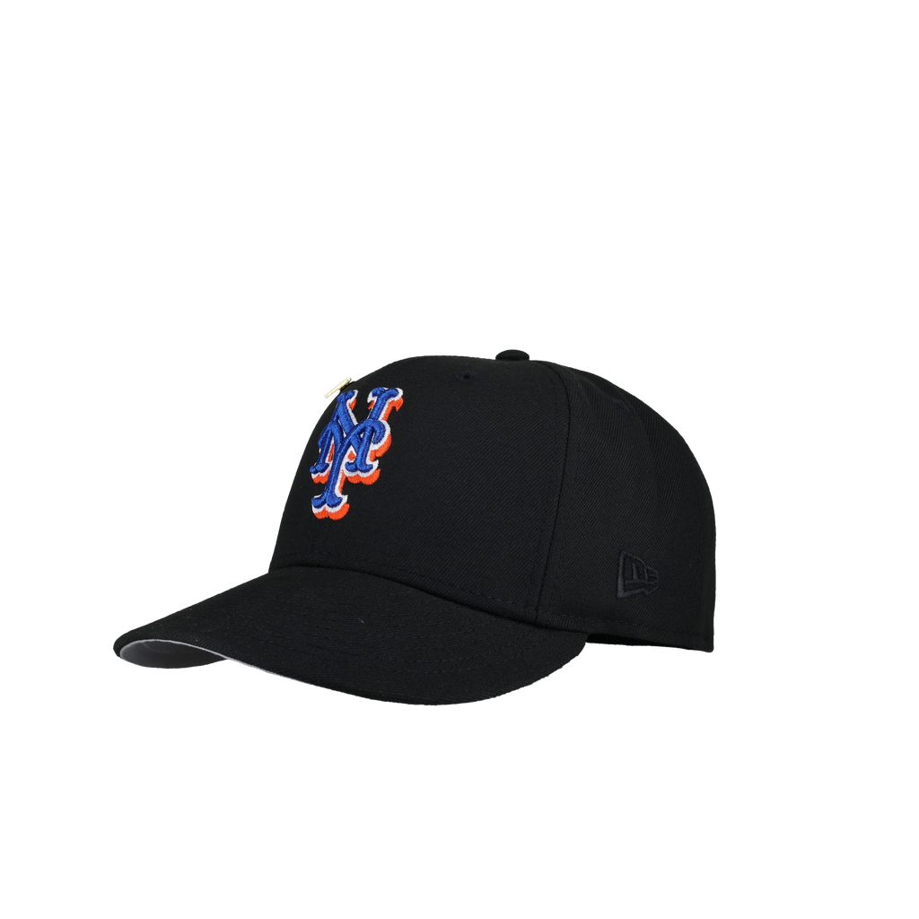 New York Mets 2000 World Series Black Orange Metallic 59Fifty Fitted Hat