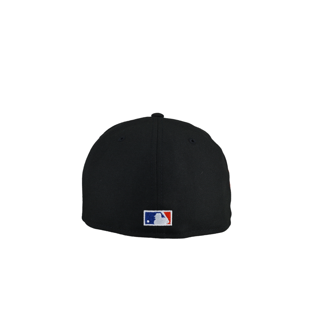 New York Mets 2000 World Series Black Orange Metallic 59Fifty Fitted Hat