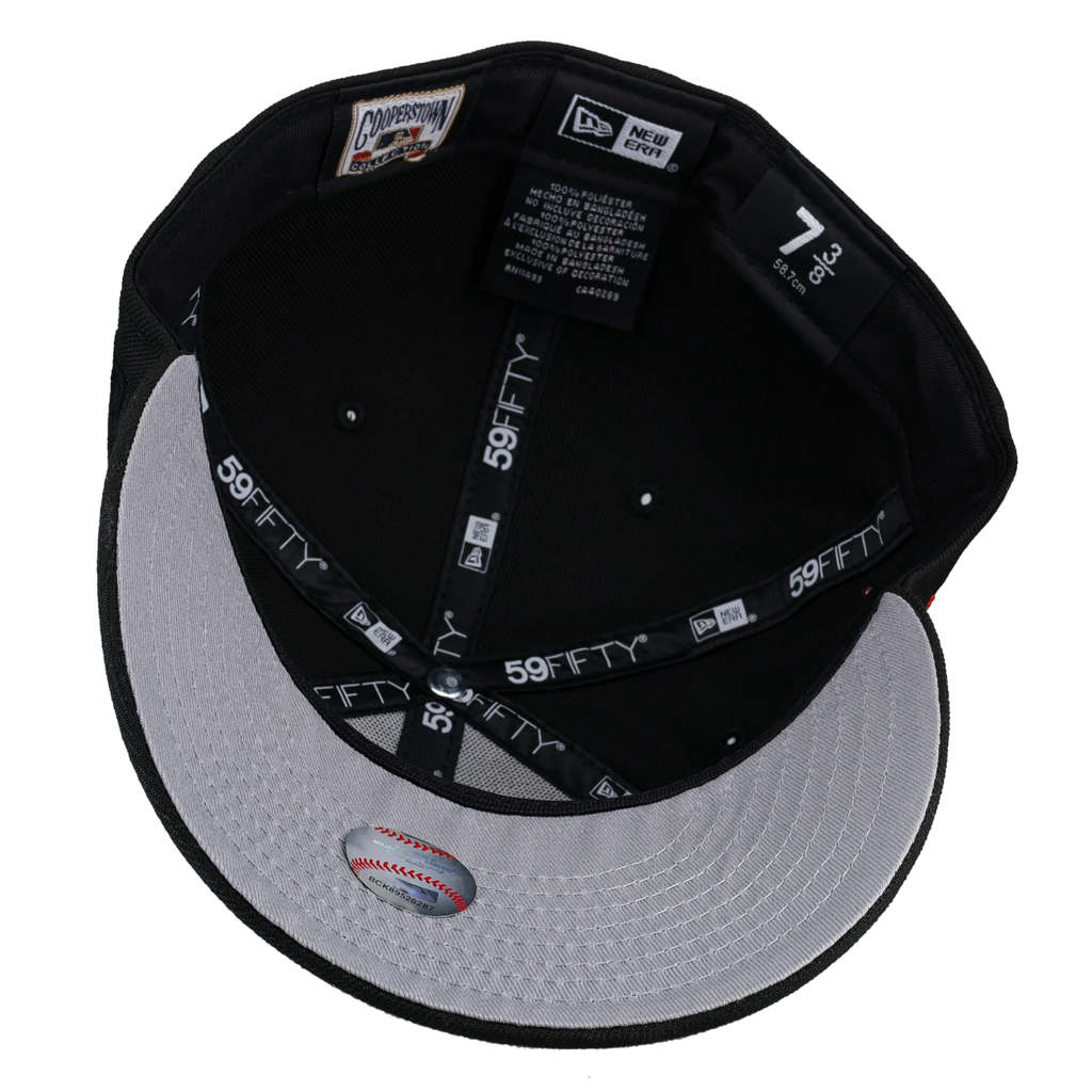 New York Mets 2000 World Series Black Orange Metallic 59Fifty Fitted Hat