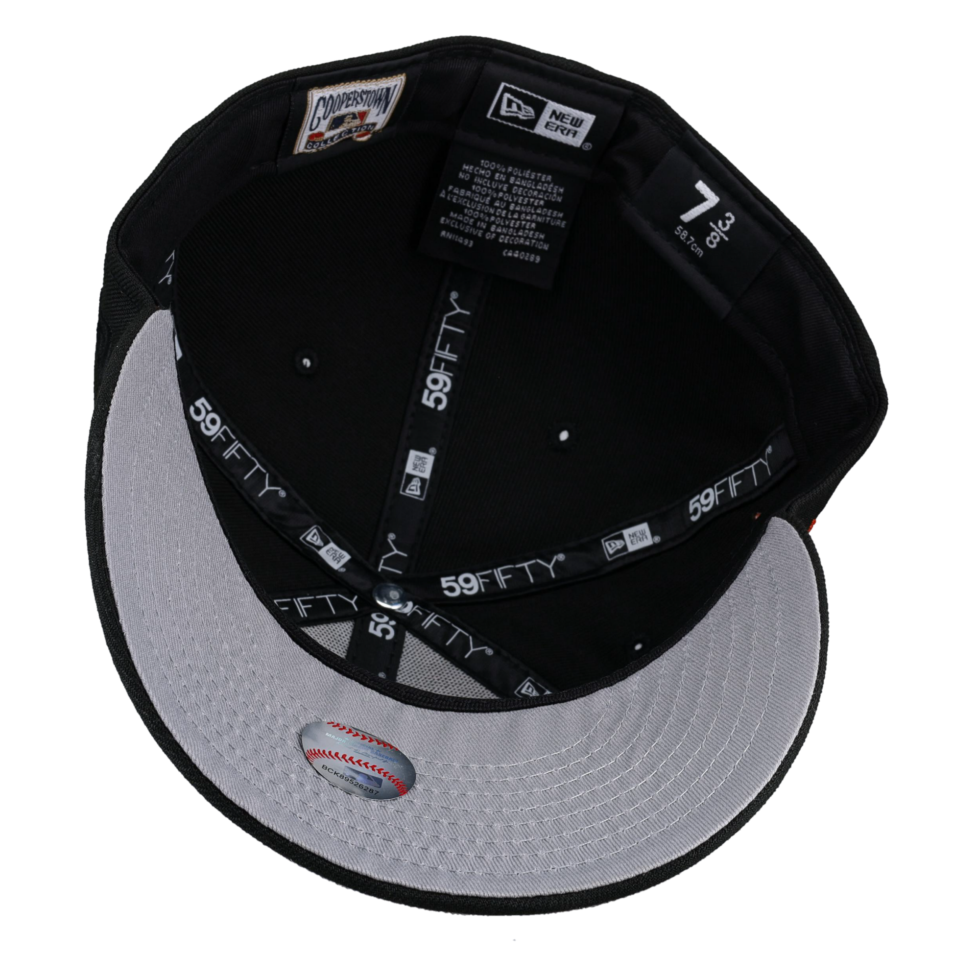 New York Mets 2000 World Series Black Orange Metallic 59Fifty Fitted Hat