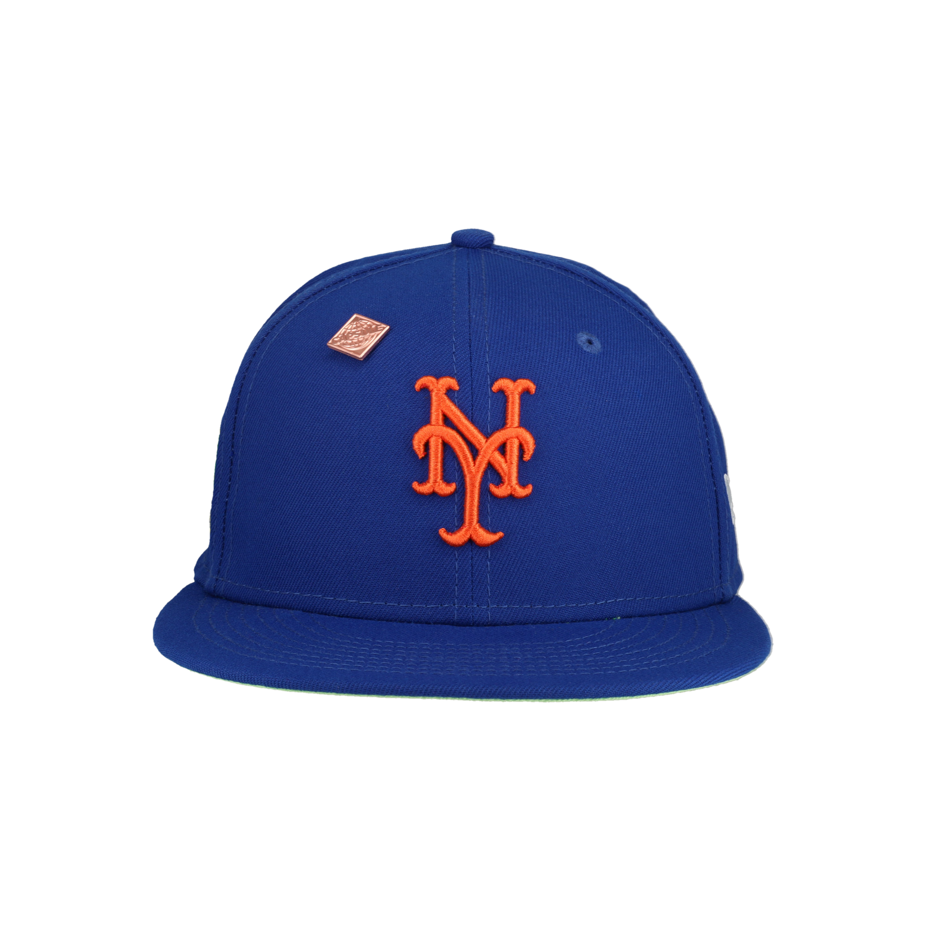 New York Mets Citrus Pop 1986 World Series Patch Fitted Hat