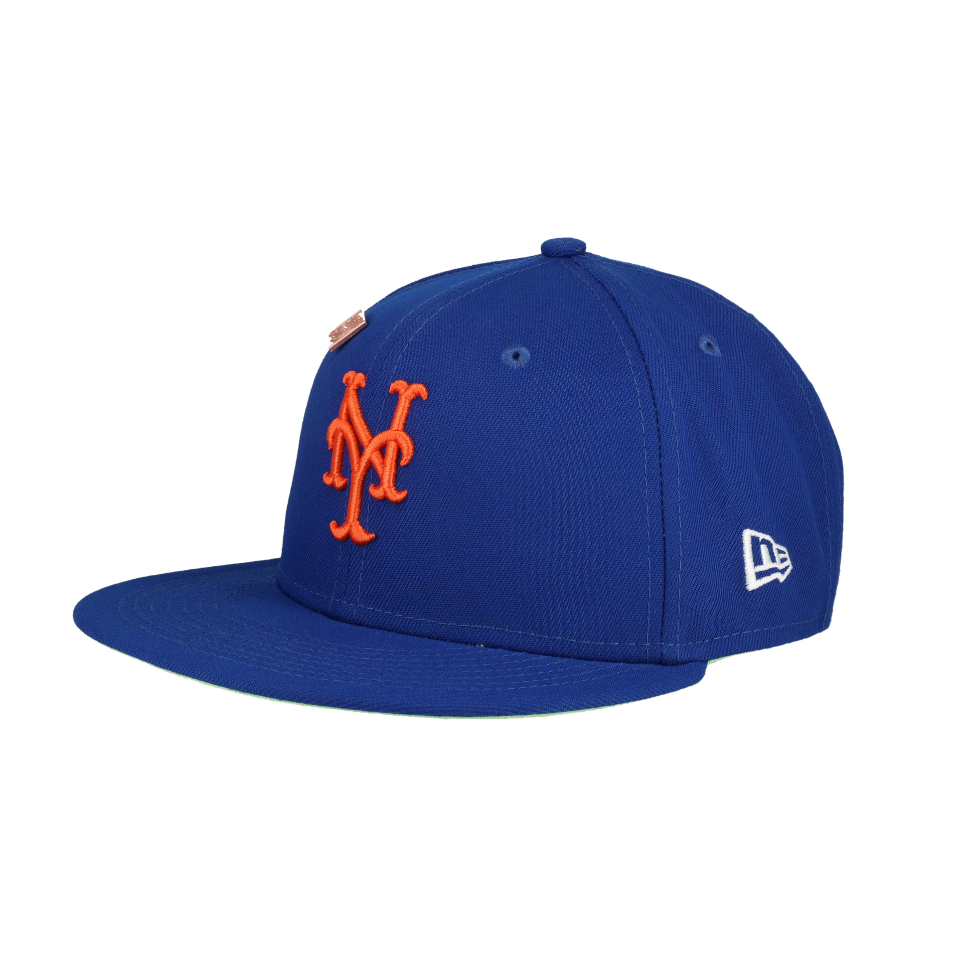 New York Mets Citrus Pop 1986 World Series Patch Fitted Hat