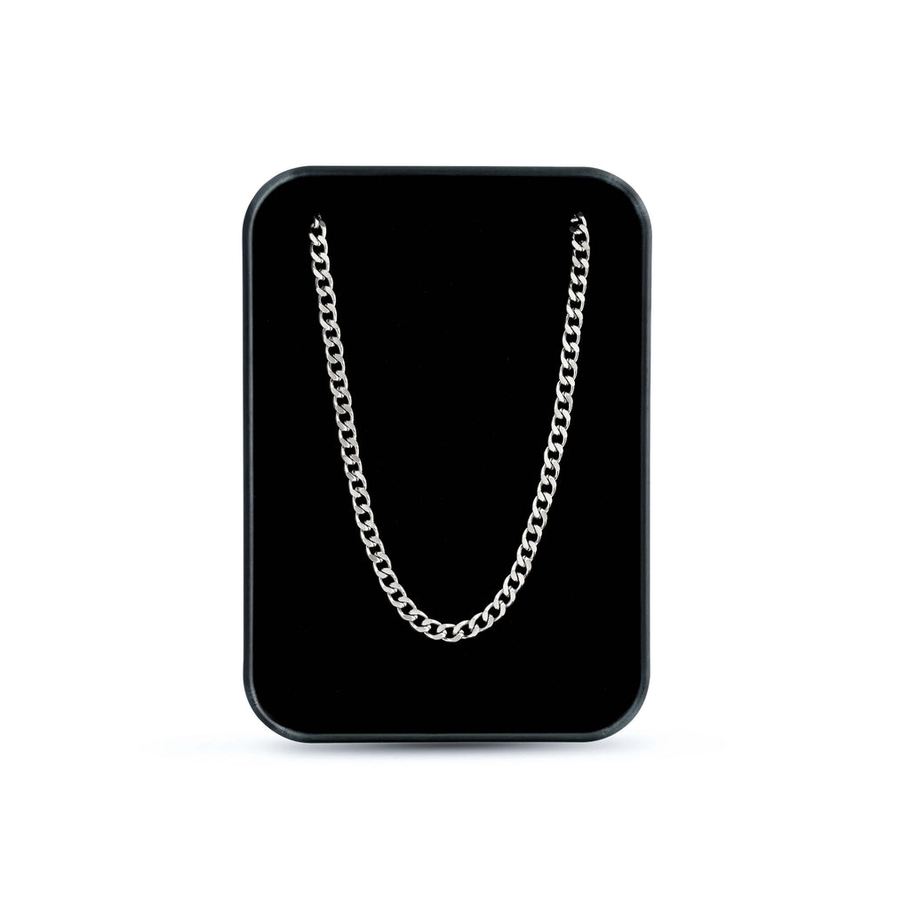 Micro Silver Cuban Link Chain | 3.5mm | Stainless Steel