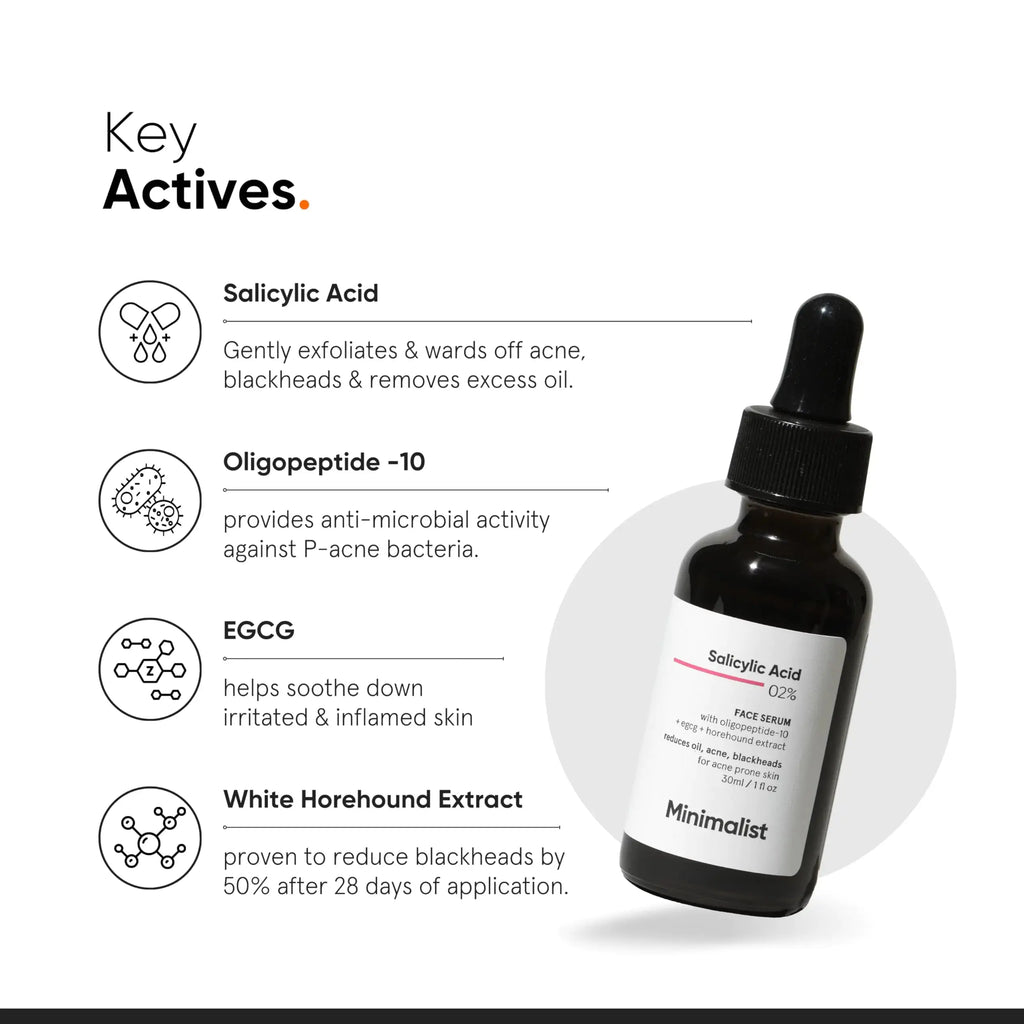 Minimalist 2% Salicylic Acid Face Serum | For Women & Men