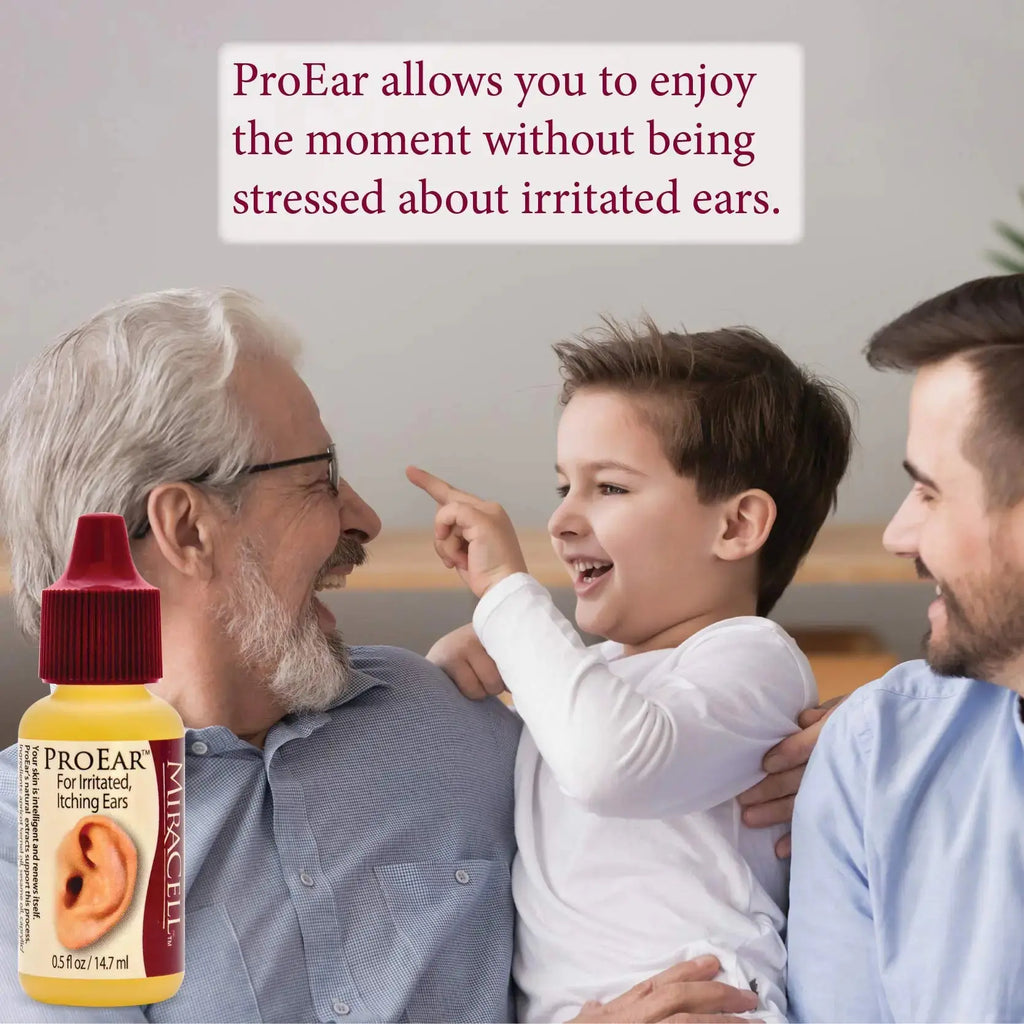 Miracell ProEar, Ear Drops for Itchy Ears All Natural Ear Oil for, Babies, Kids, Adults, and Dogs
