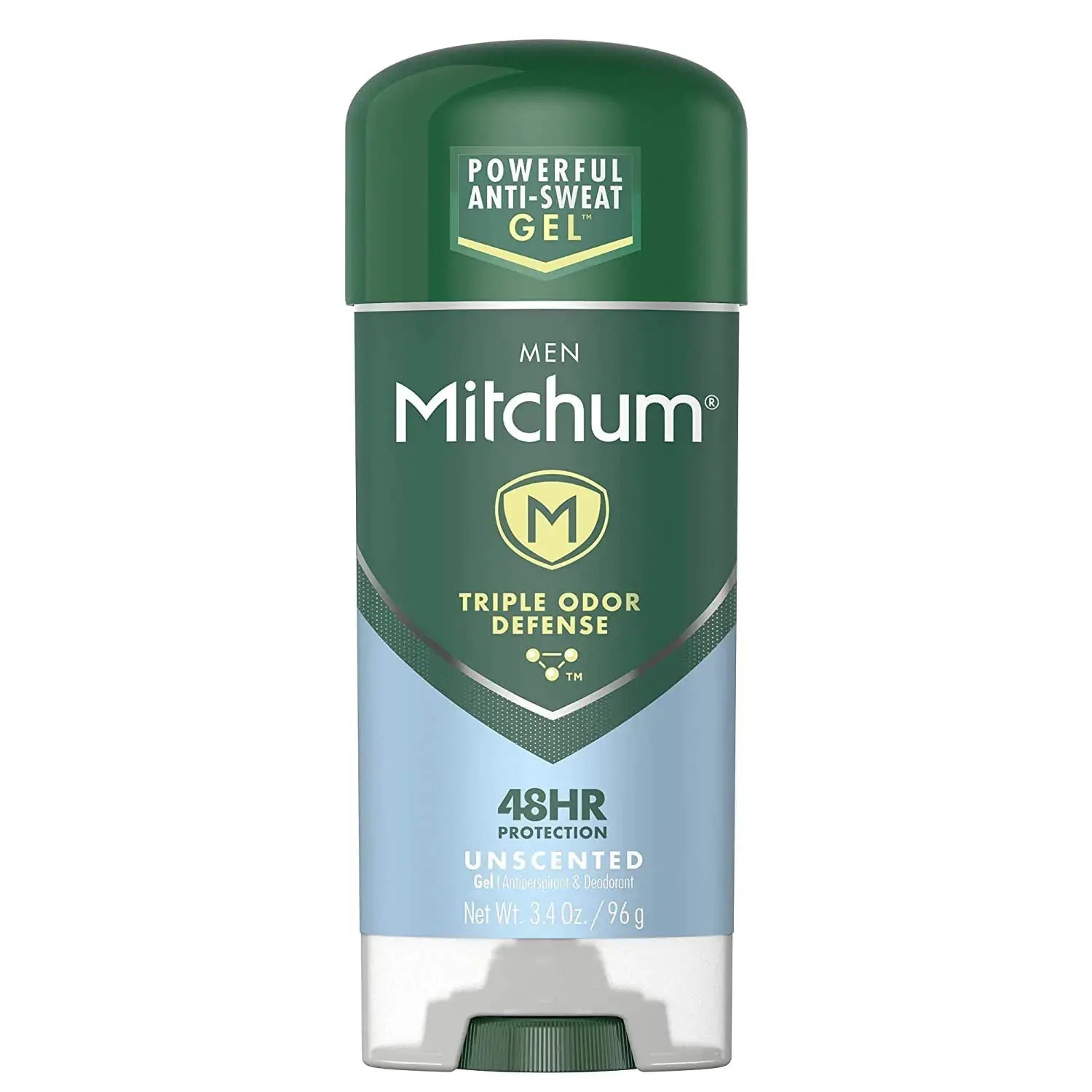 Mitchum Anti-Perspirant & Deodorant, Clear Gel, Unscented, 3.4 oz (96 g) 3.4 Ounce (Pack of 1)