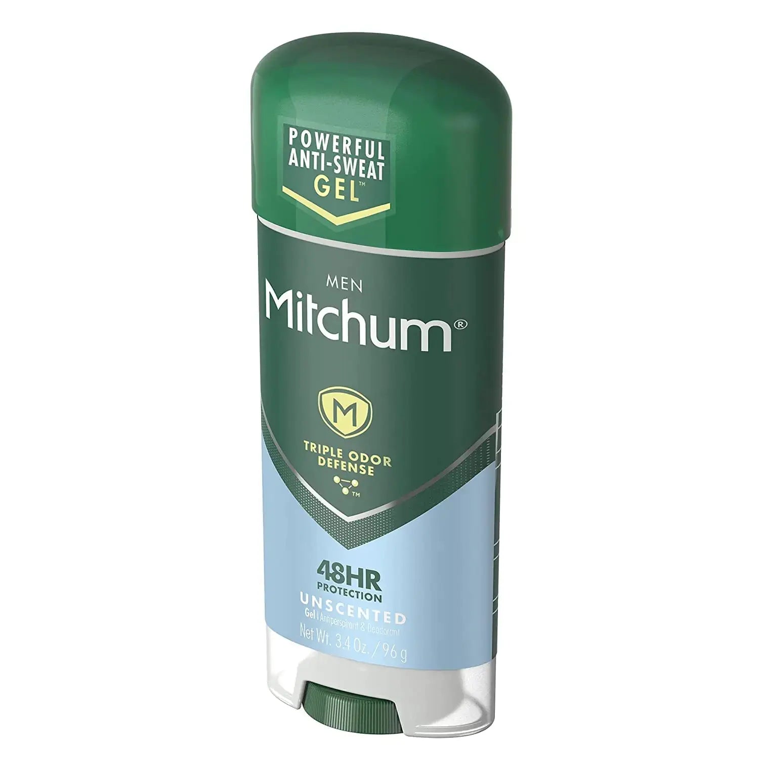 Mitchum Anti-Perspirant & Deodorant, Clear Gel, Unscented, 3.4 oz (96 g) 3.4 Ounce (Pack of 1)