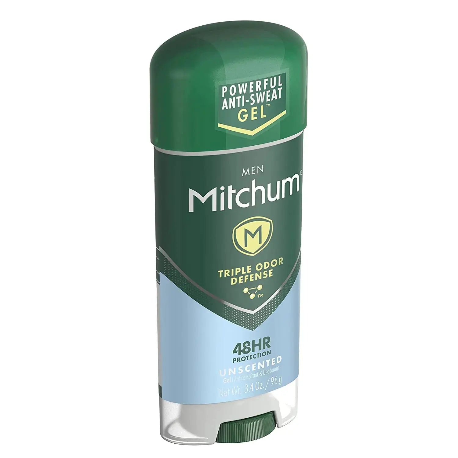 Mitchum Anti-Perspirant & Deodorant, Clear Gel, Unscented, 3.4 oz (96 g) 3.4 Ounce (Pack of 1)