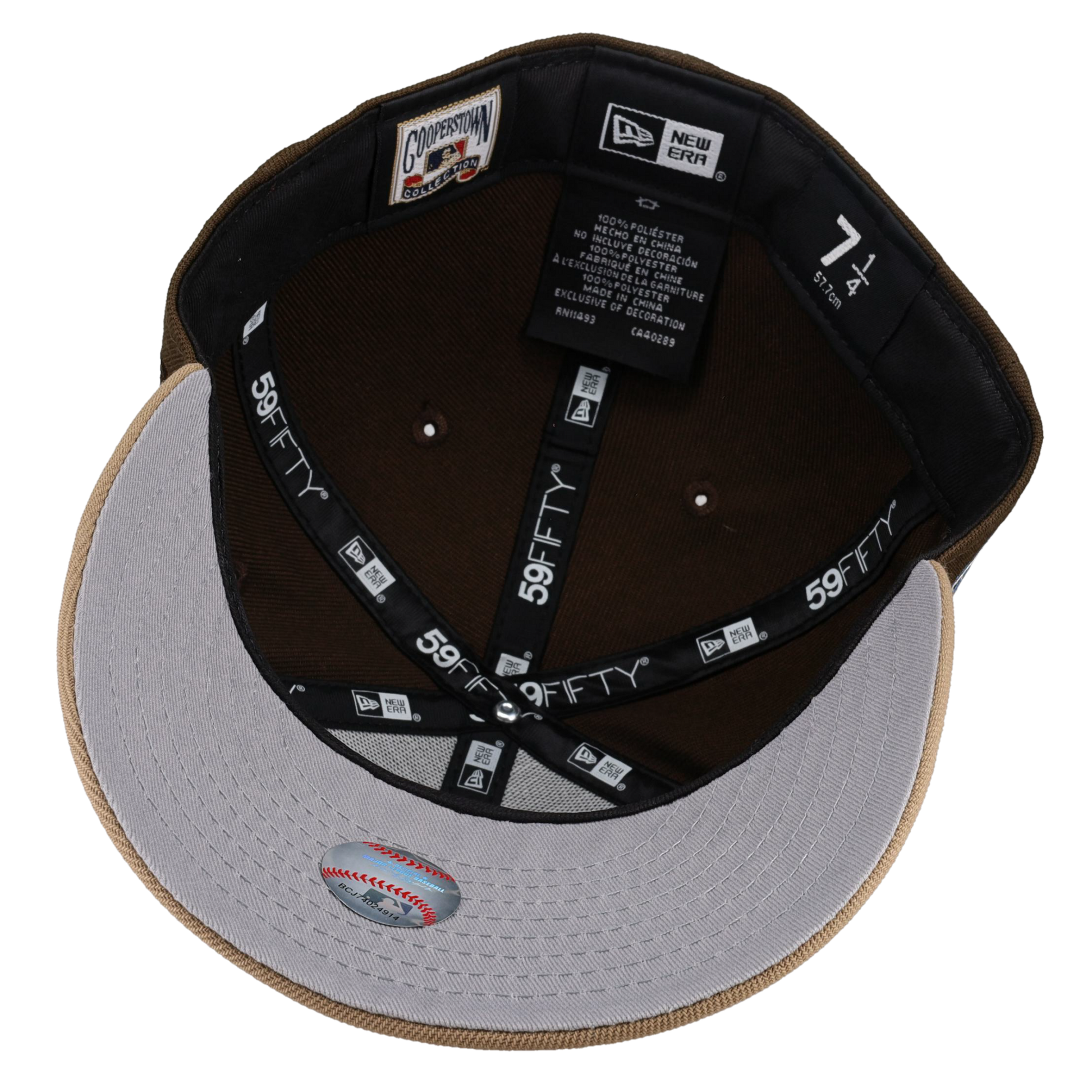 Houston Astros Script 35 Great Years Walnut/Khaki Fitted Hat