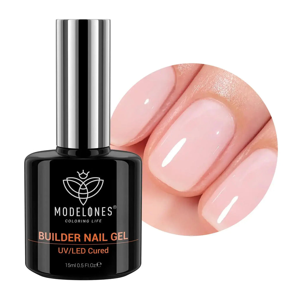 Modelones 8-in-1 Builder Nail Gel - Safe & Healthy Nail Strengthener Extension