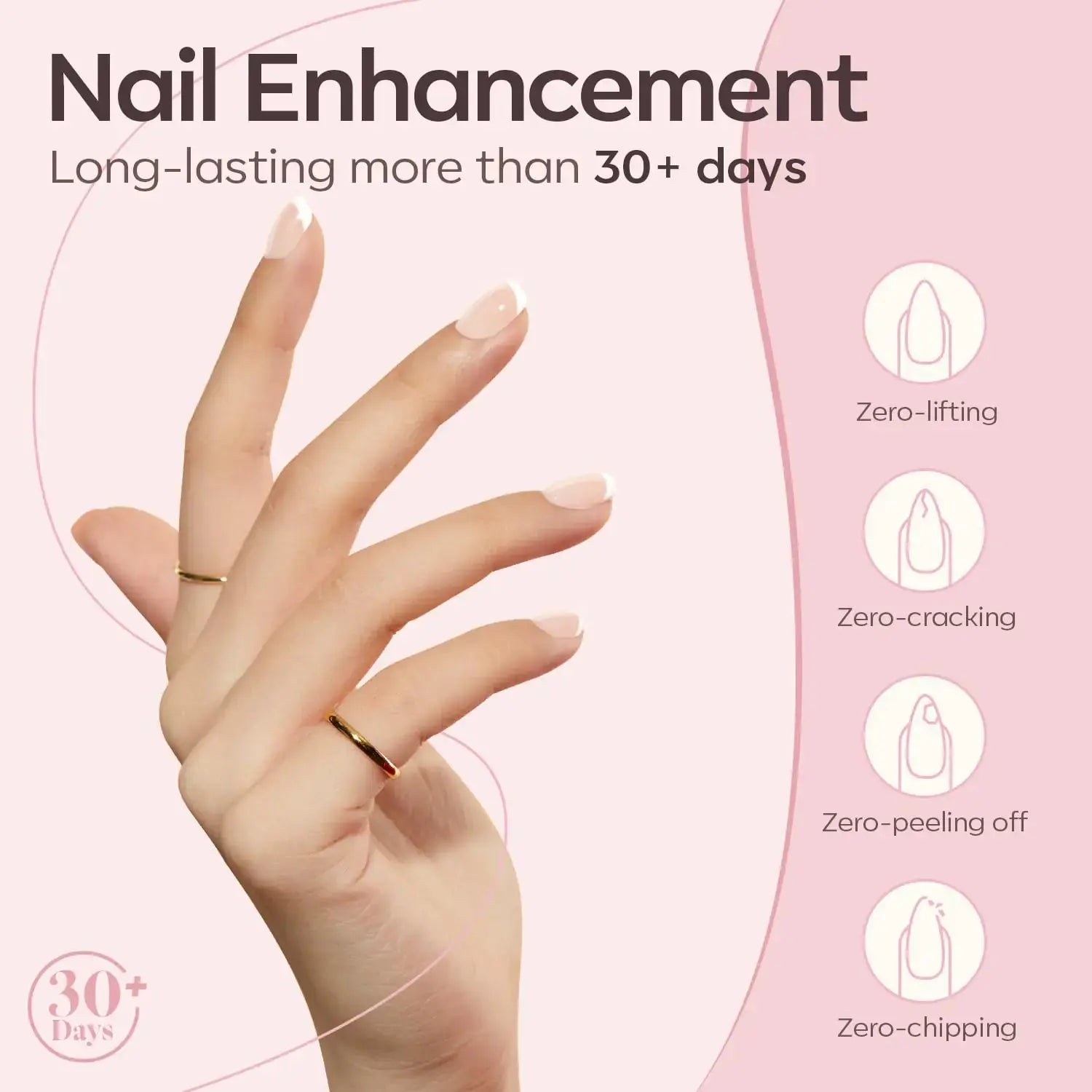 Modelones 8-in-1 Builder Nail Gel - Safe & Healthy Nail Strengthener Extension