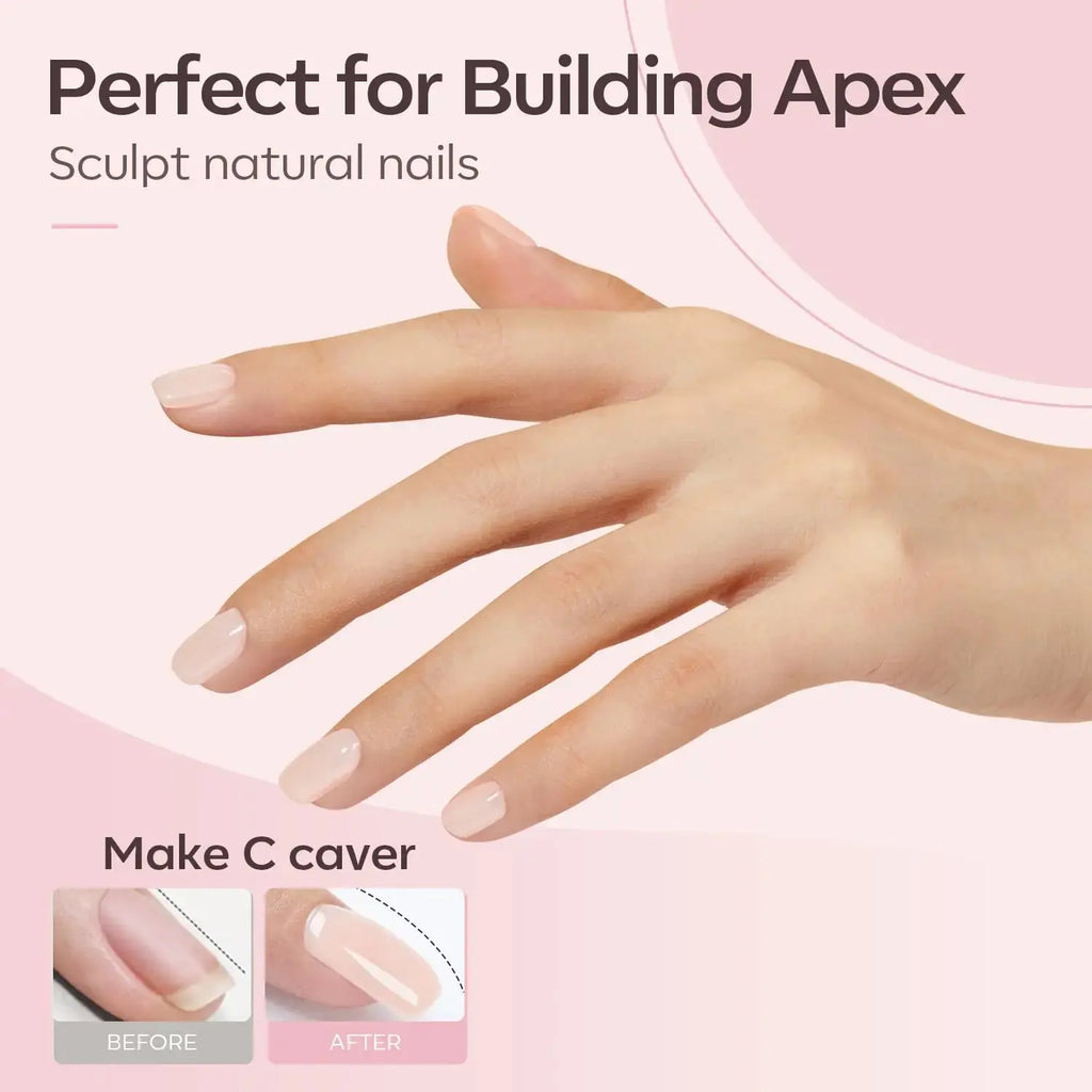 Modelones 8-in-1 Builder Nail Gel - Safe & Healthy Nail Strengthener Extension