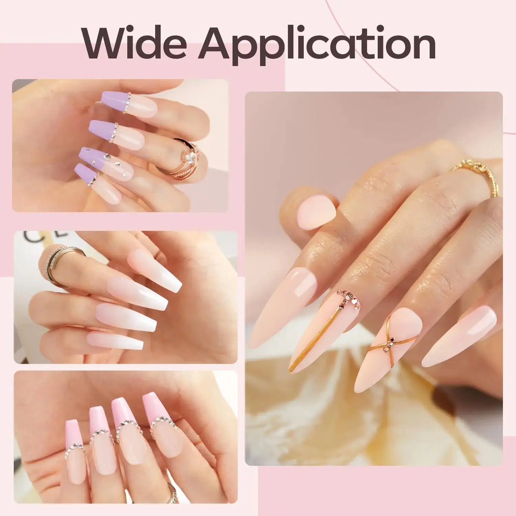 Modelones 8-in-1 Builder Nail Gel - Safe & Healthy Nail Strengthener Extension