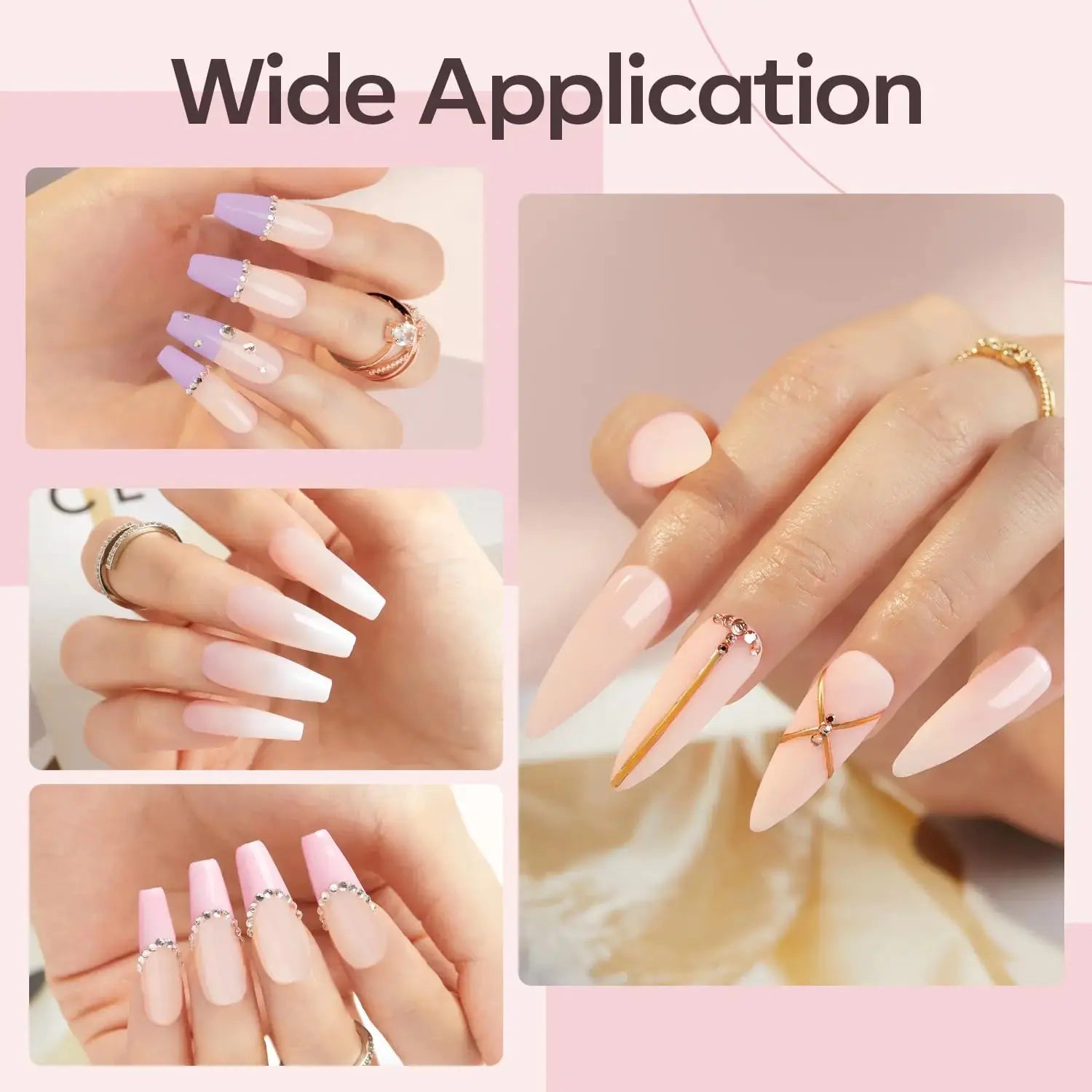 Modelones 8-in-1 Builder Nail Gel - Safe & Healthy Nail Strengthener Extension
