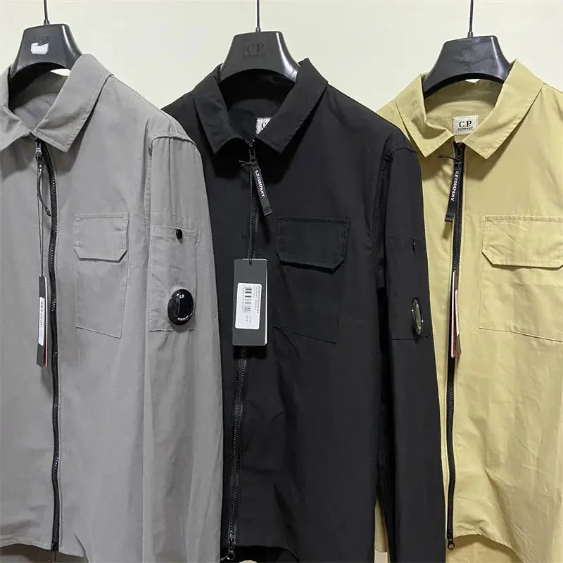 Monochrome Cotton Jacket for Men