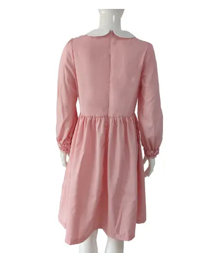 Movie Stranger Things Eleven Cosplay Costumes - Pink Color
