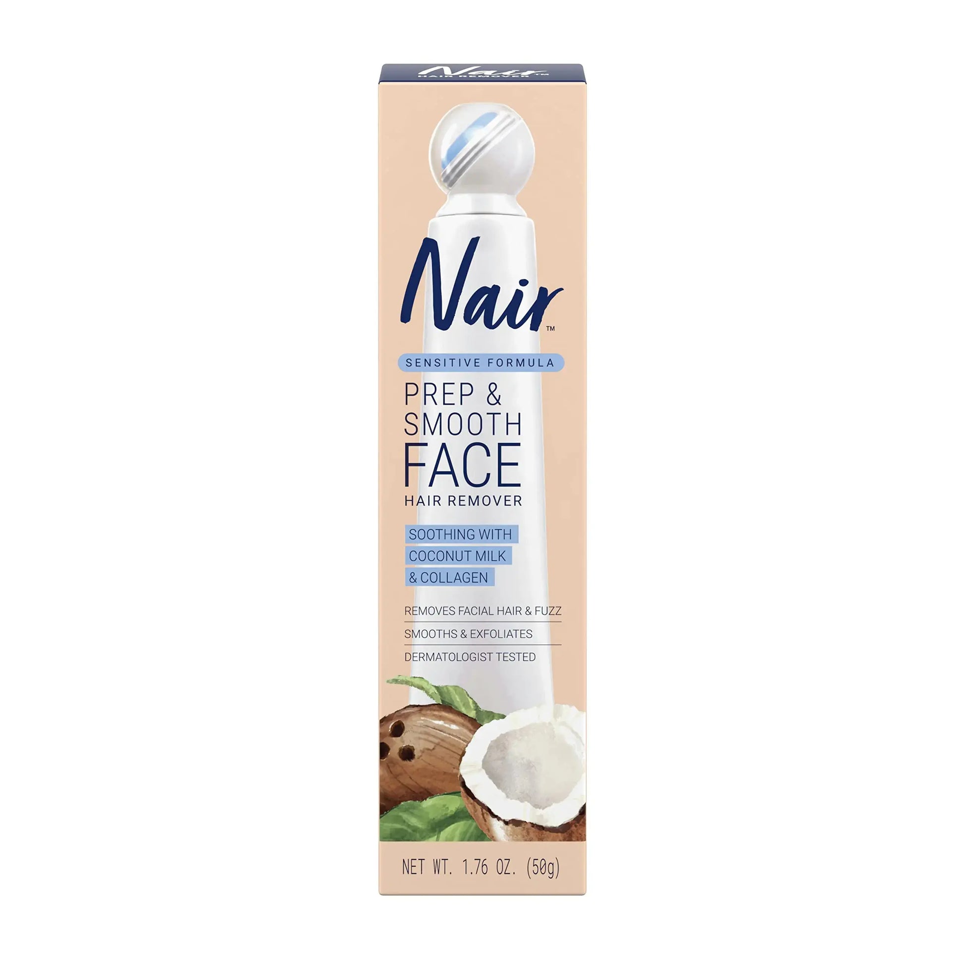 NAIR Exfoliating Facial Hair Removal Cream for Women - Skincare Hair Removal Agent