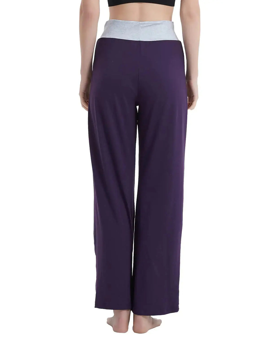 NEWCOSPLAY Women's Comfy Pajama Pants Casual Drawstring Palazzo Lounge Wide Leg Pants