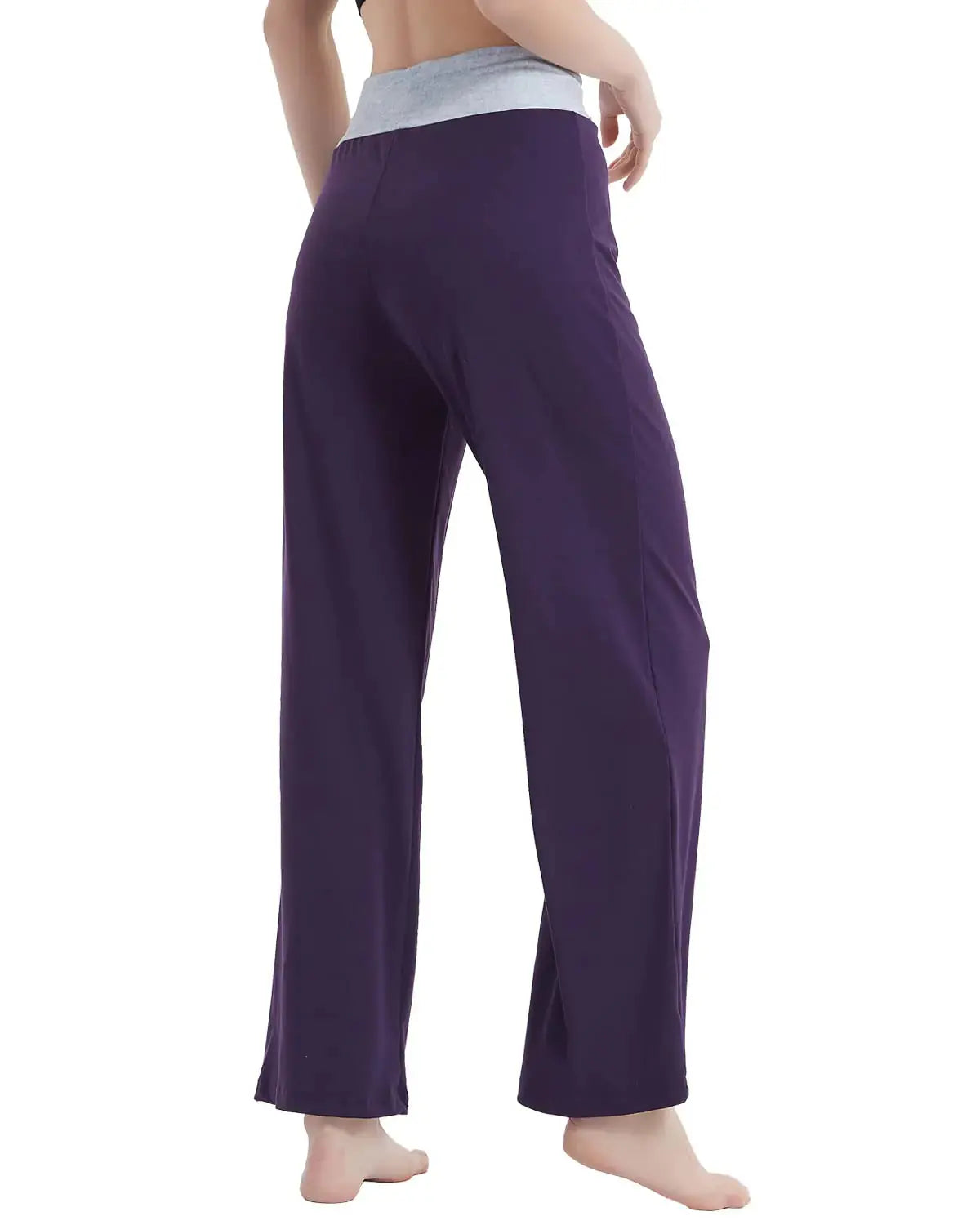 NEWCOSPLAY Women's Comfy Pajama Pants Casual Drawstring Palazzo Lounge Wide Leg Pants