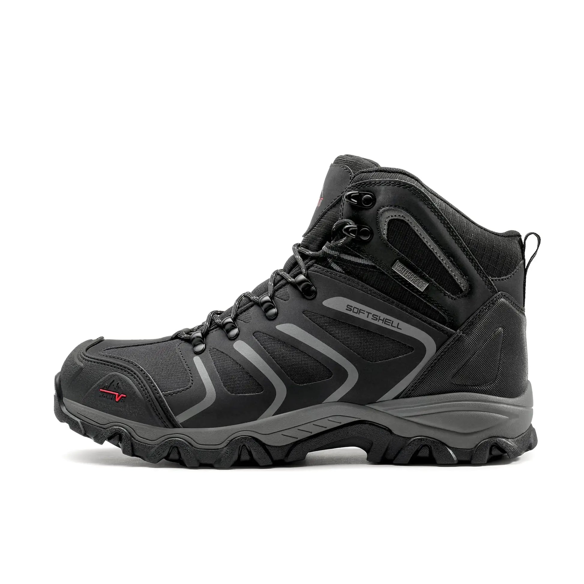 NORTIV 8 Men's Ankle High Waterproof Hiking Boots Outdoor Lightweight Shoes Trekking Trails Armadillo