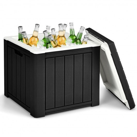 10 4-in-1 Gallon Storage Cooler for Picnic and Outdoor Activities-Brown