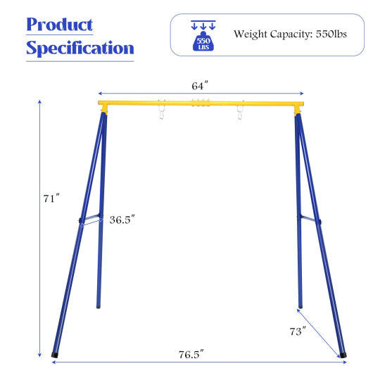 Extra Large Heavy Duty A-Frame Steel Swing Stand