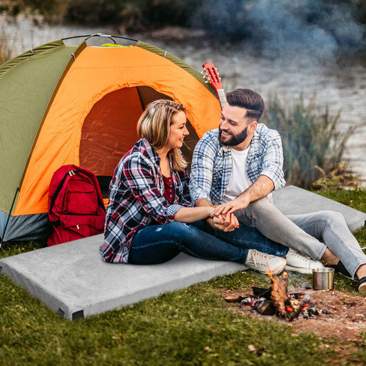 Lightweight Portable Memory Camping Mattress with Carrying Bag-Navy
