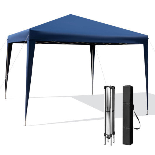 10 x 10 Feet Outdoor Pop-up Patio Canopy for  Beach and Camp-White