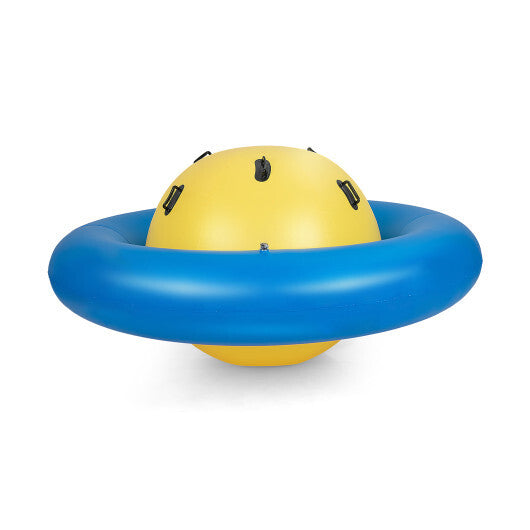 7.5 Foot Giant Inflatable Dome Rocker Bouncer with 6 Built-in Handles for Kids-Green